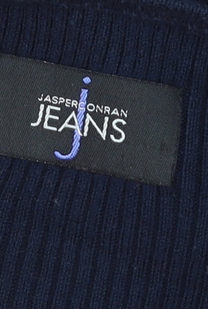 Jasper Conran Jeans Womens Blue V-Neck Cardigan Size L
