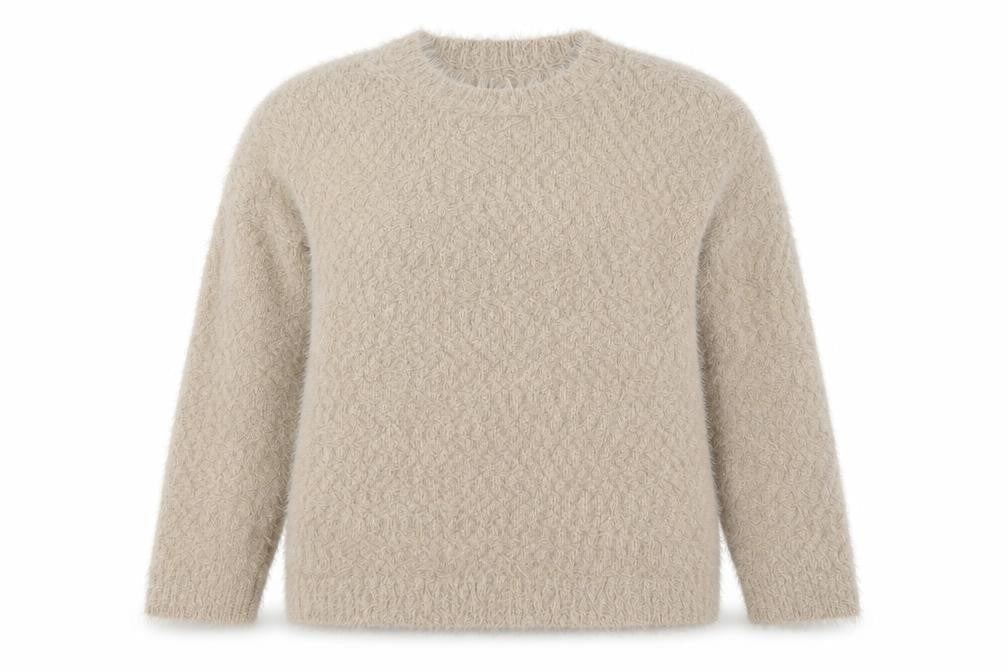 Marks and Spencer Women’s Beige XL Fluffy Knit Pullover Jumper