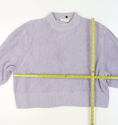 Womens UK Size L Monki Purple Pullover Jumper