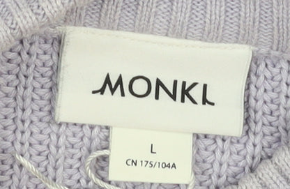 Womens UK Size L Monki Purple Pullover Jumper