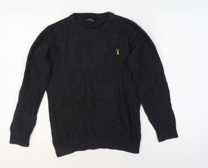 Mens UK Size S NEXT Black Pullover Jumper