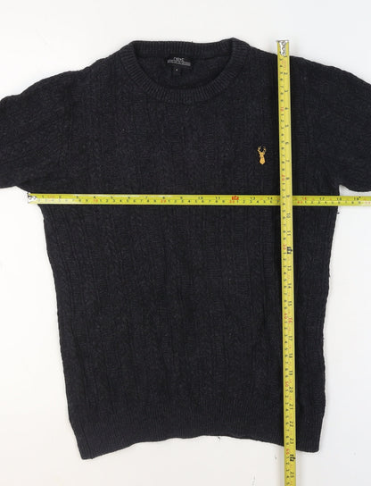 Mens UK Size S NEXT Black Pullover Jumper