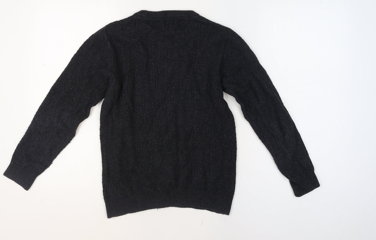 Mens UK Size S NEXT Black Pullover Jumper