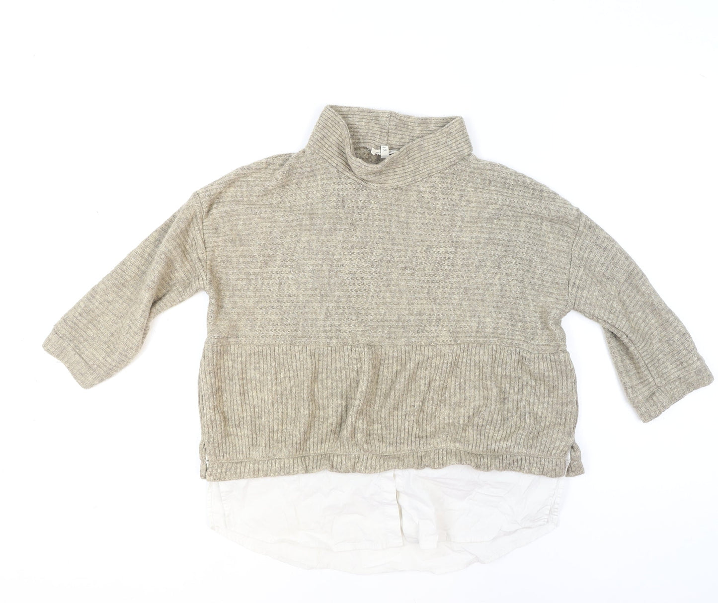 Womens UK Size 8 River Island Beige Pullover Jumper