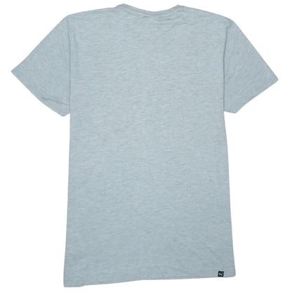 Puma Men's Grey Logo Crew Neck Short Sleeve T-Shirt Size L