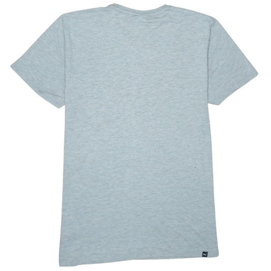 Puma Men's Grey Logo Crew Neck Short Sleeve T-Shirt Size L