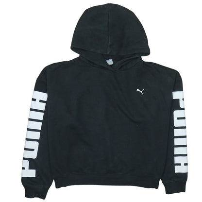 Womens UK Size XL PUMA Black Pullover Hoodie