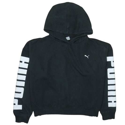 Womens UK Size XL PUMA Black Pullover Hoodie