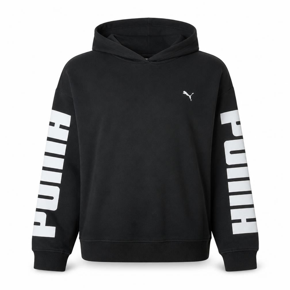 Womens UK Size XL PUMA Black Pullover Hoodie