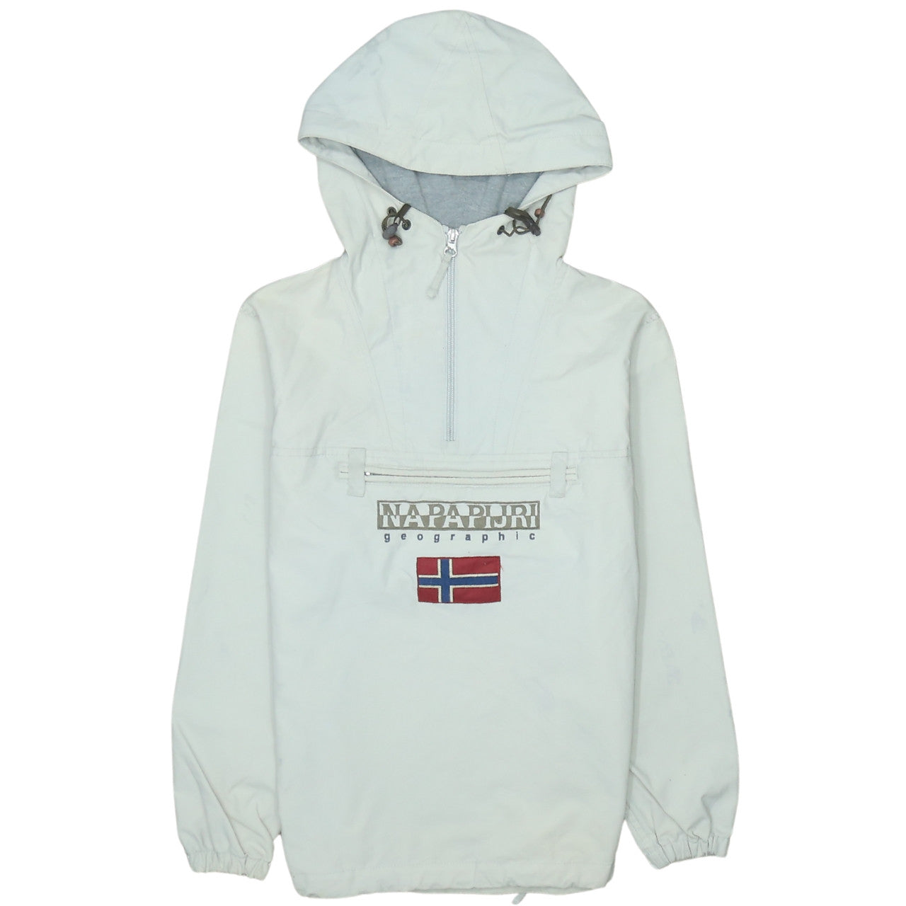 Womens UK Size M Napapijri Beige Anorak Coat