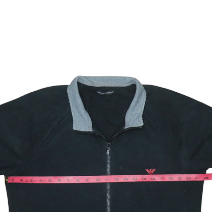 Mens UK Size L Emporio Armani Black Full Zip Sweatshirt