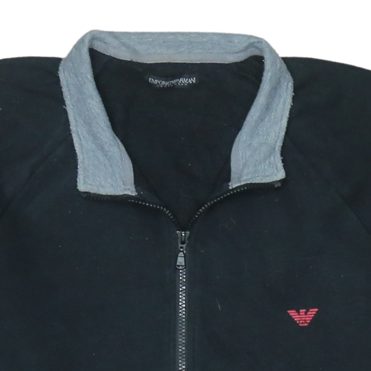 Mens UK Size L Emporio Armani Black Full Zip Sweatshirt