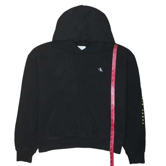 Womens UK Size XL Calvin Klein Jeans Black Pullover Hoodie