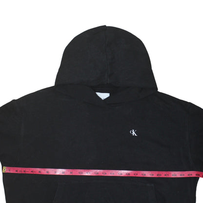 Womens UK Size XL Calvin Klein Jeans Black Pullover Hoodie