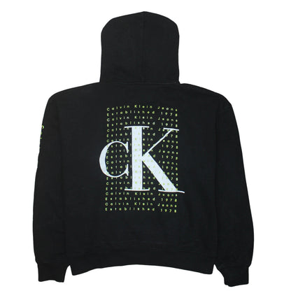 Womens UK Size XL Calvin Klein Jeans Black Pullover Hoodie
