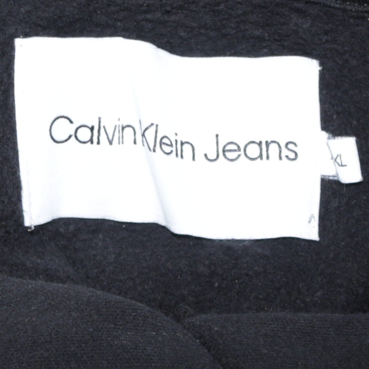 Womens UK Size XL Calvin Klein Jeans Black Pullover Hoodie