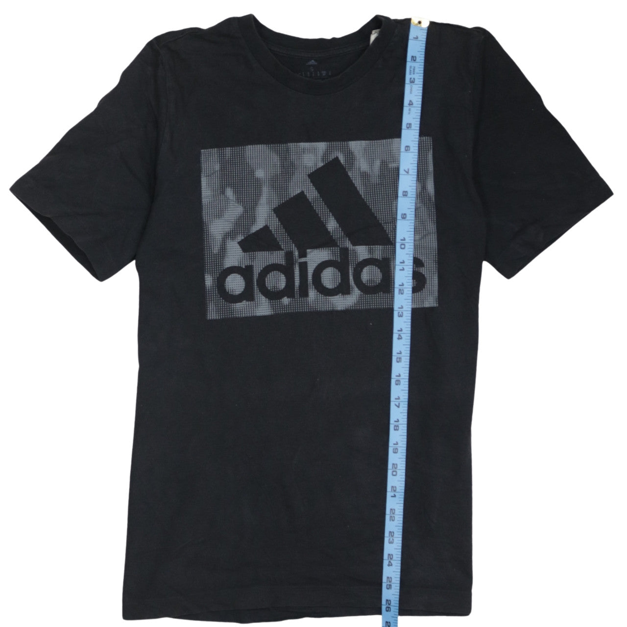 adidas Men's Black Small Graphic Logo Sports T-Shirt