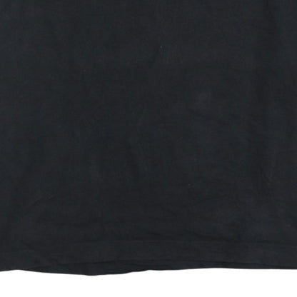 adidas Men's Black Small Graphic Logo Sports T-Shirt