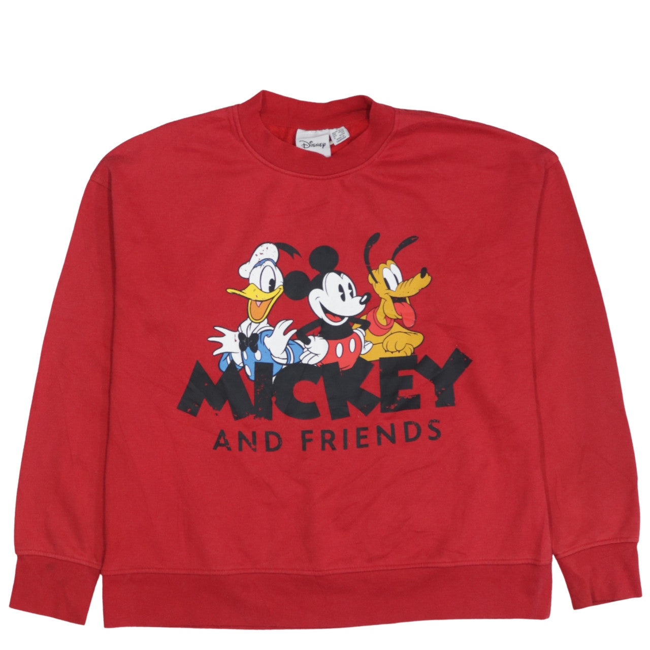 Womens UK Size 10/12 Disney Red Pullover Sweatshirt