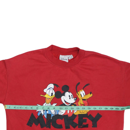 Womens UK Size 10/12 Disney Red Pullover Sweatshirt