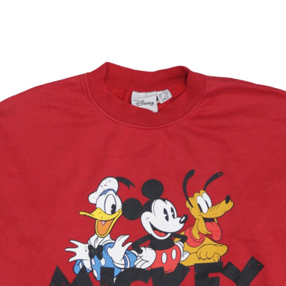 Womens UK Size 10/12 Disney Red Pullover Sweatshirt