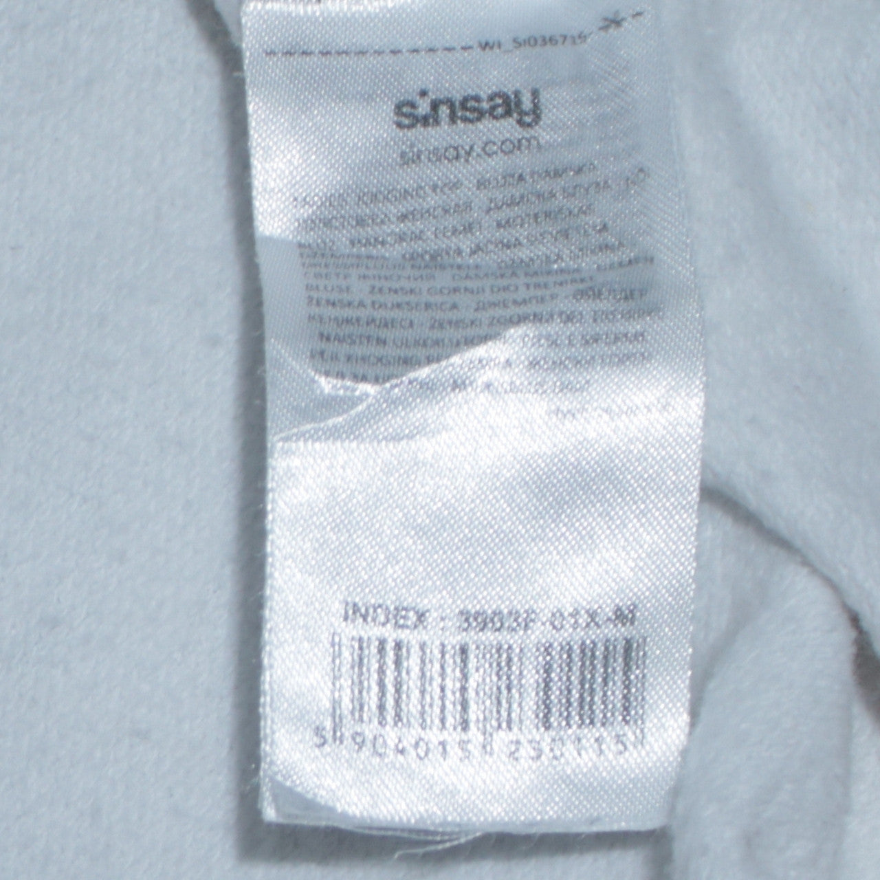 Womens UK Size M Sinsay White Pullover Hoodie