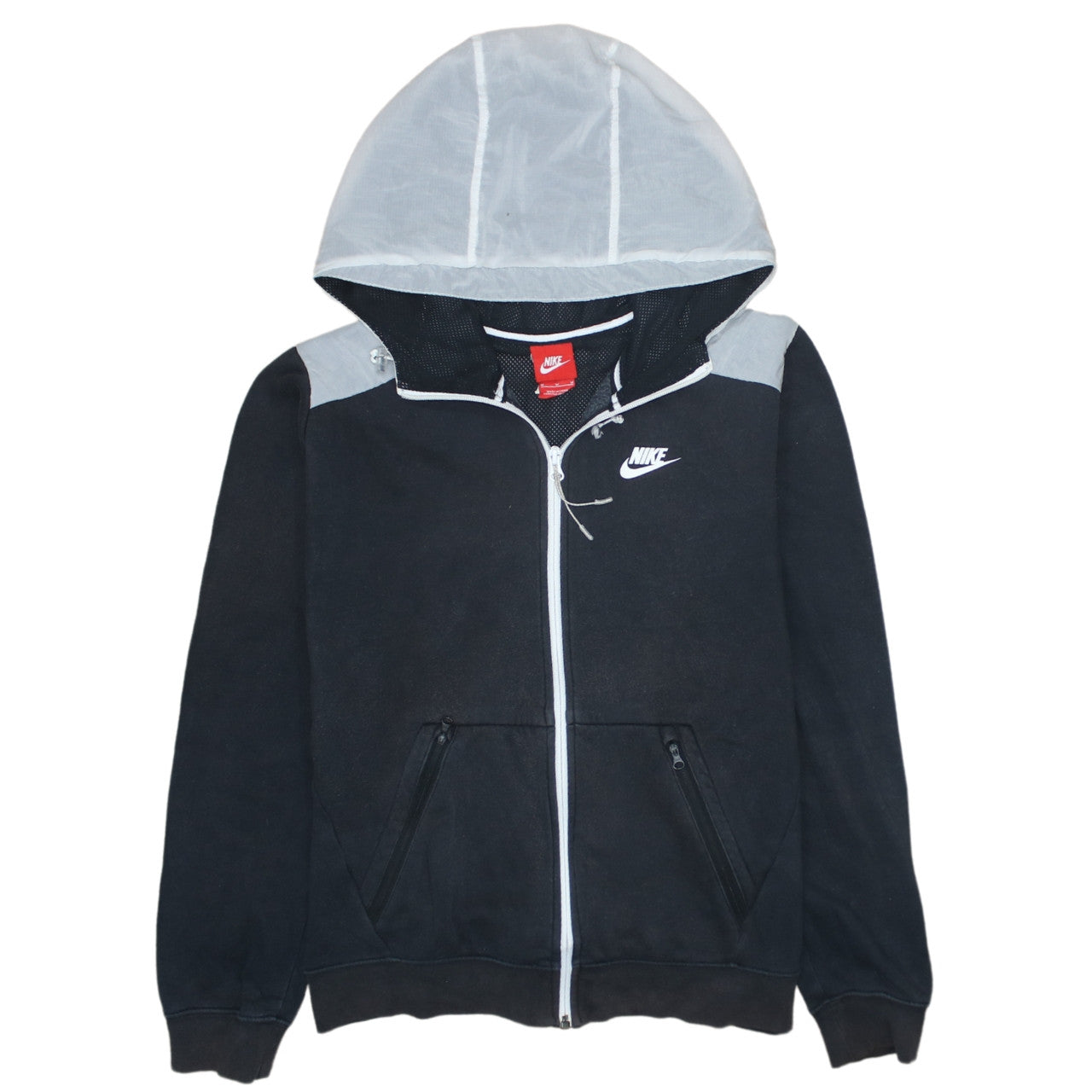 Mens UK Size M Nike Black Full Zip Hoodie