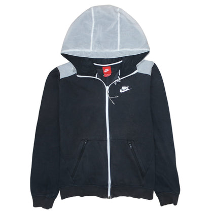 Mens UK Size M Nike Black Full Zip Hoodie