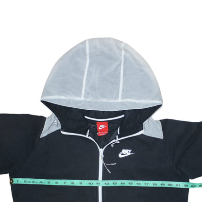Mens UK Size M Nike Black Full Zip Hoodie