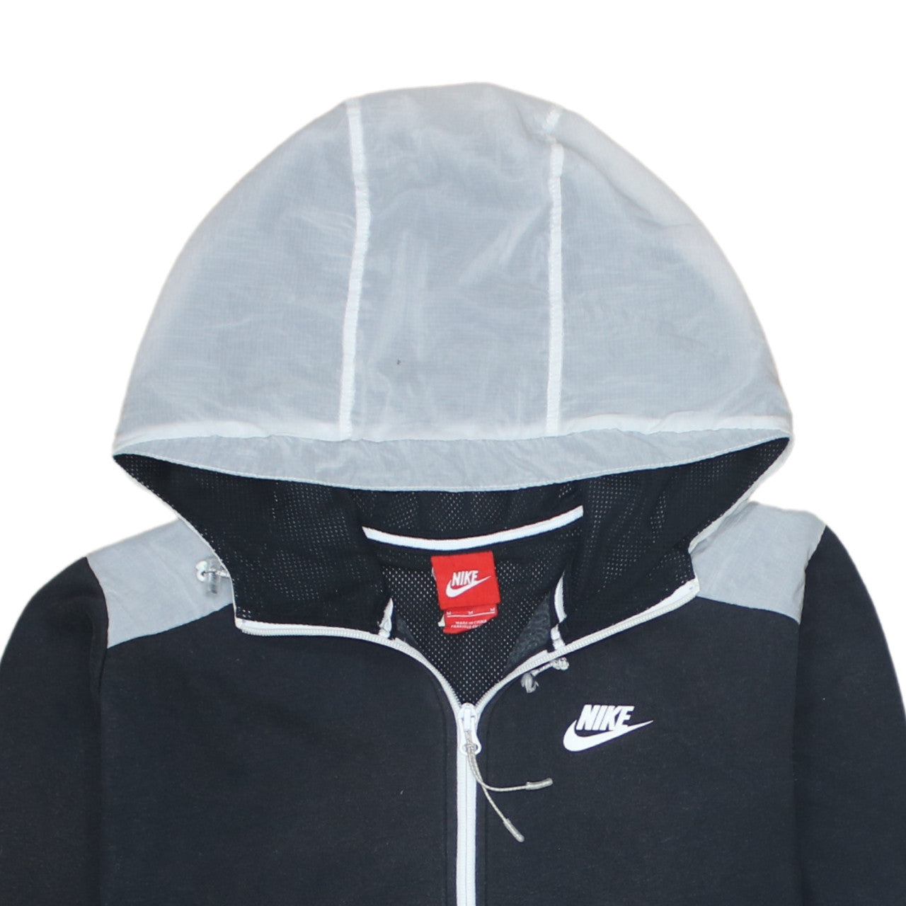 Mens UK Size M Nike Black Full Zip Hoodie