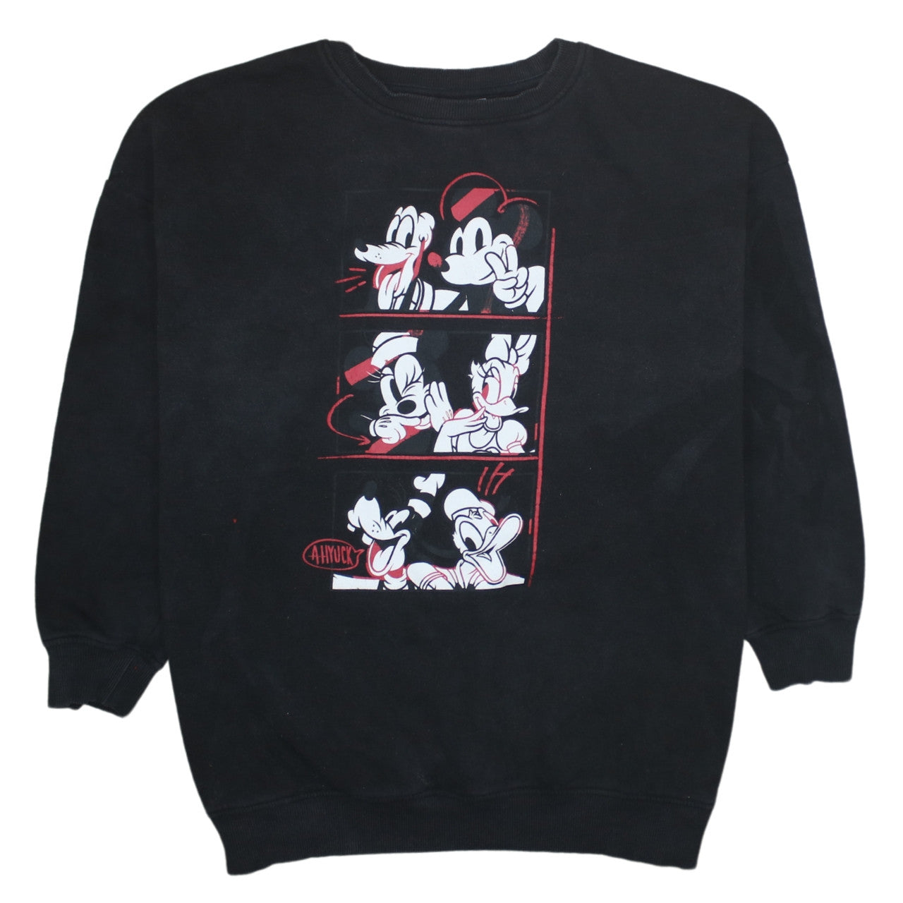 Womens UK Size M Disney Black Pullover Sweatshirt