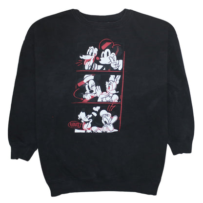 Womens UK Size M Disney Black Pullover Sweatshirt