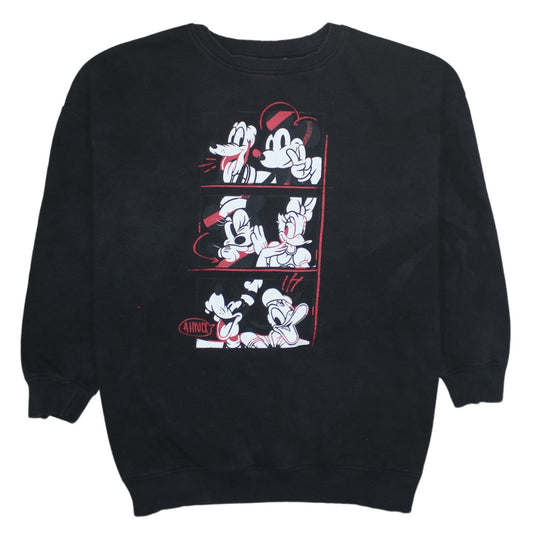 Womens UK Size M Disney Black Pullover Sweatshirt
