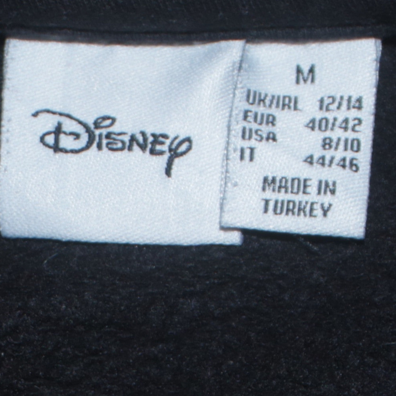 Womens UK Size M Disney Black Pullover Sweatshirt