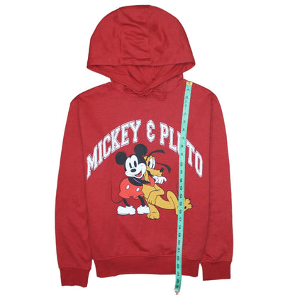 Womens UK Size XS Disney Red Pullover Hoodie