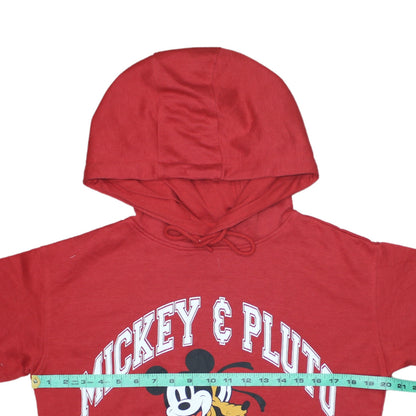 Womens UK Size XS Disney Red Pullover Hoodie