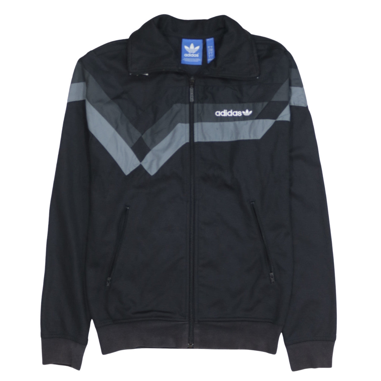 Mens UK Size S adidas Black Full Zip Sweatshirt