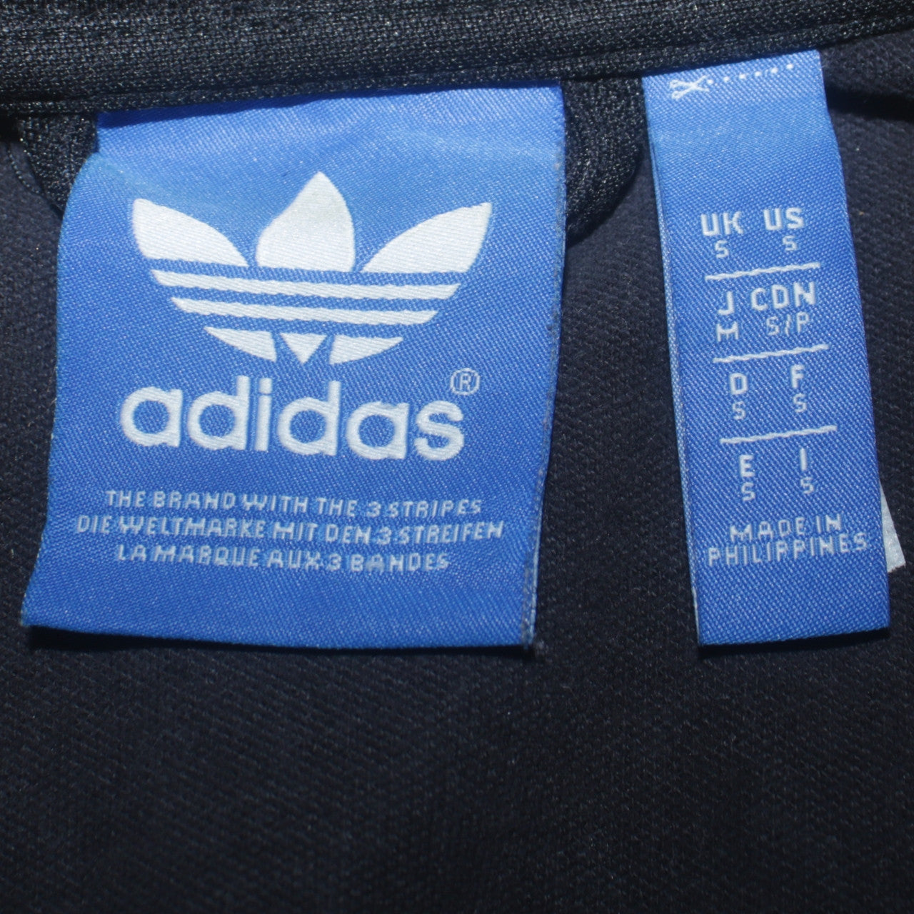 Mens UK Size S adidas Black Full Zip Sweatshirt