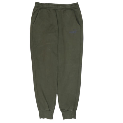 Mens UK Size M PUMA Regular Fit Jogger Green Trousers