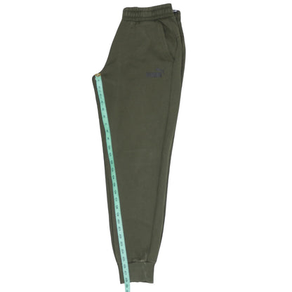 Mens UK Size M PUMA Regular Fit Jogger Green Trousers