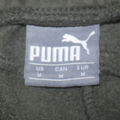 Mens UK Size M PUMA Regular Fit Jogger Green Trousers