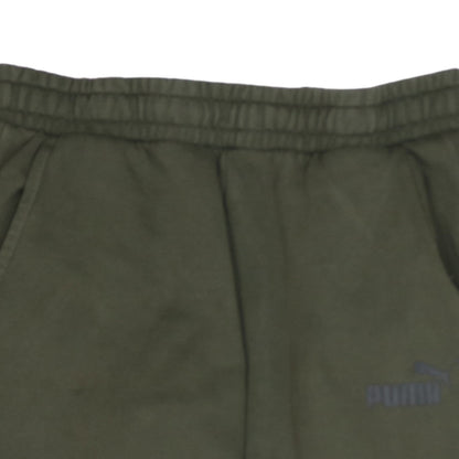 Mens UK Size M PUMA Regular Fit Jogger Green Trousers