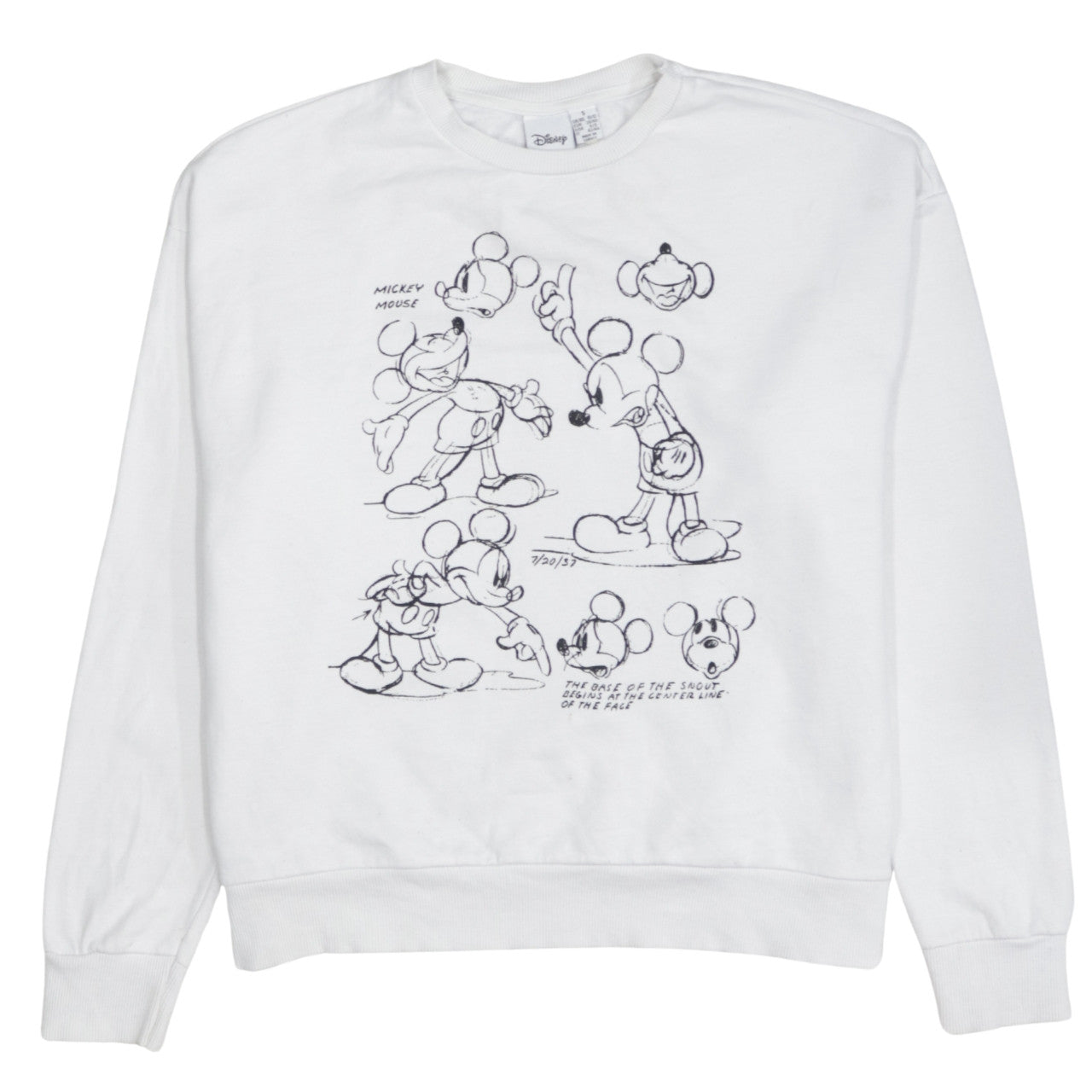 Womens UK Size S Primark White Pullover Sweatshirt