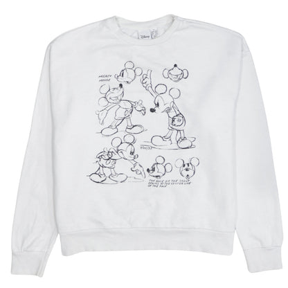Womens UK Size S Primark White Pullover Sweatshirt