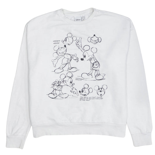 Womens UK Size S Primark White Pullover Sweatshirt