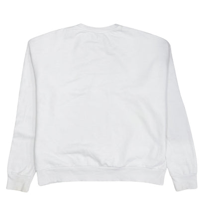 Womens UK Size S Primark White Pullover Sweatshirt