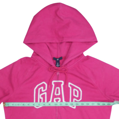 Womens UK Size L Gap Pink Full Zip Hoodie