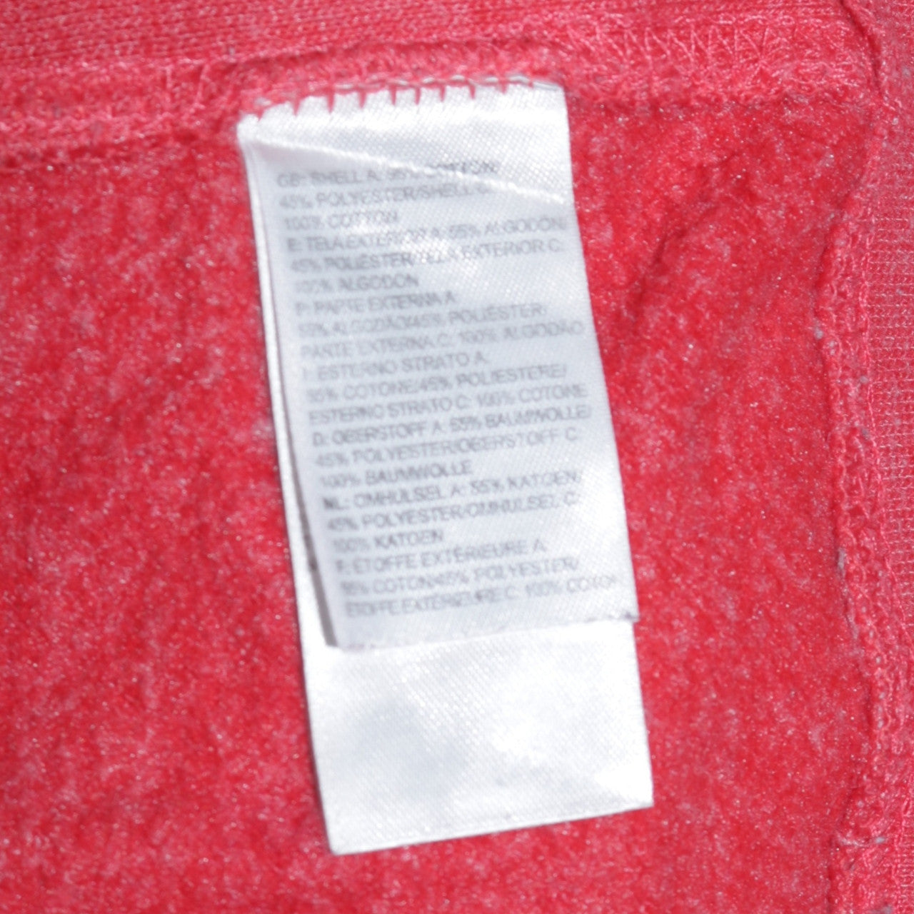 Womens UK Size M The North Face Red Full Zip Hoodie