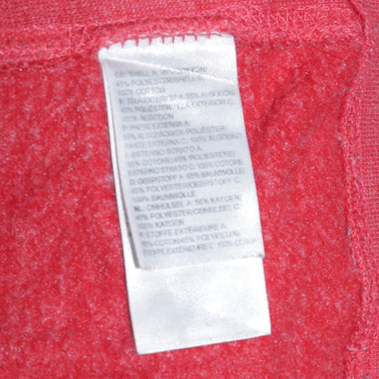 Womens UK Size M The North Face Red Full Zip Hoodie