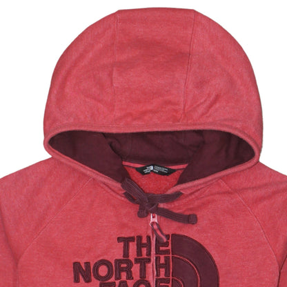 Womens UK Size M The North Face Red Full Zip Hoodie